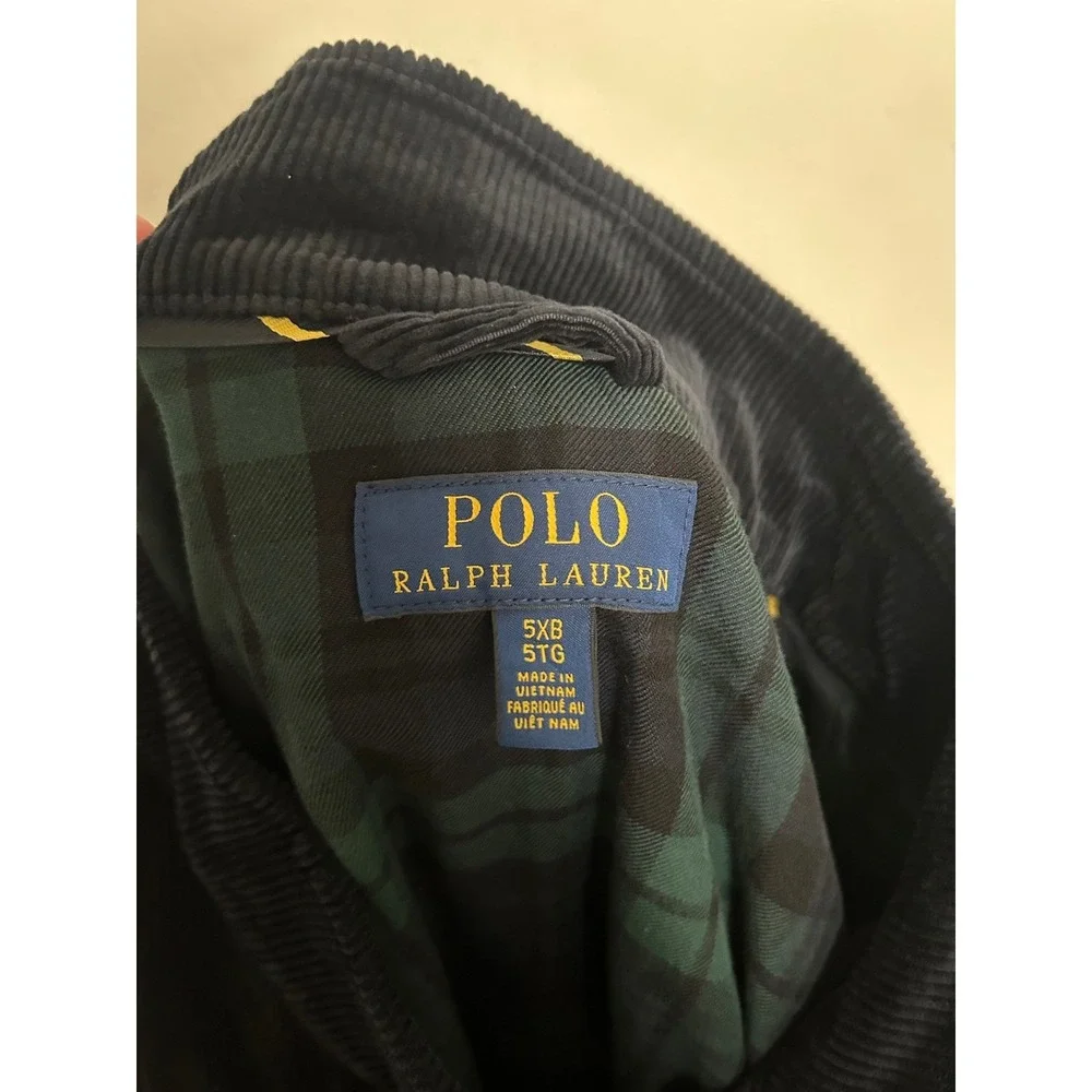 Polo Ralph Lauren Men's navy Corduroy Bomber Jacket 5XB (Big & Tall 5XB / 5TG.‎